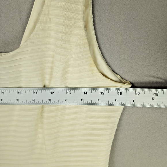 Patra Petite Full Length Two-Toned Beige/Black Sheath Dress 8P - Picture 4 of 9